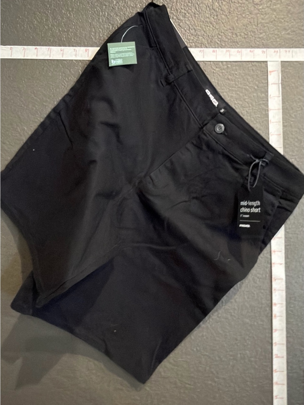 RSQ Black Mid-Length Chino Shorts